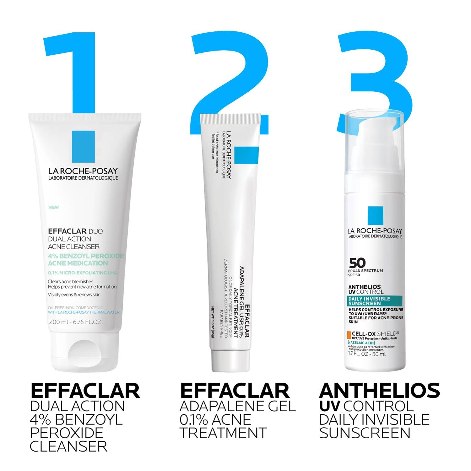 Effaclar Dual Action Acne Face Wash With 4% Benzoyl Peroxide