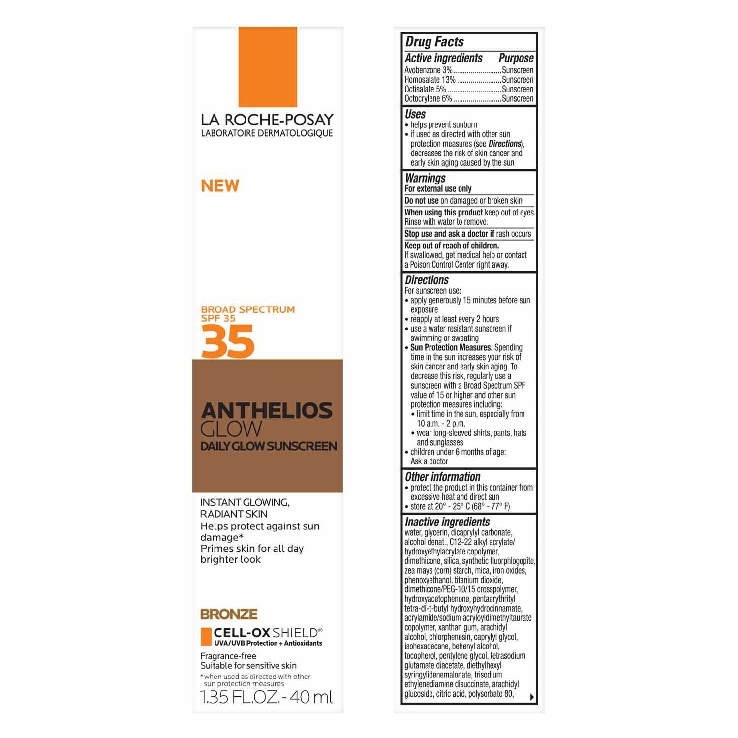 Anthelios Glow Face Sunscreen SPF 35